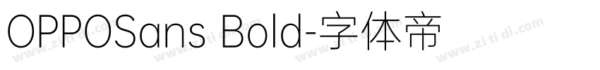 OPPOSans Bold字体转换